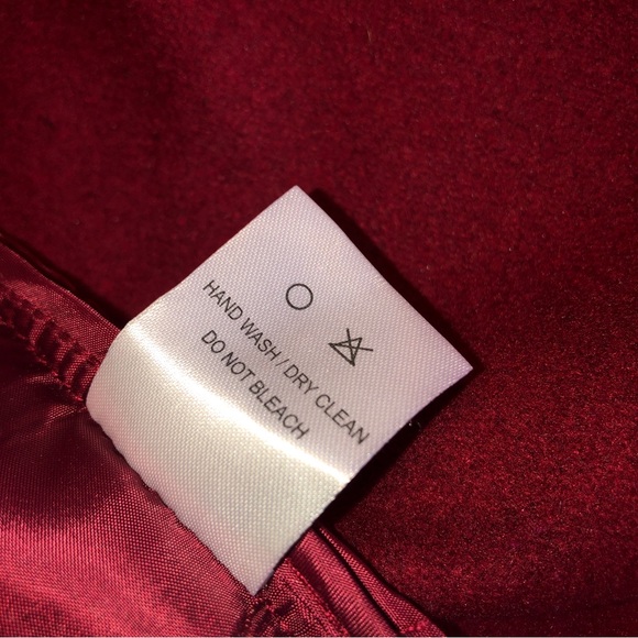 Sz M Chicwish Free Myself Woolblend Deep Red Coat - Picture 16 of 16